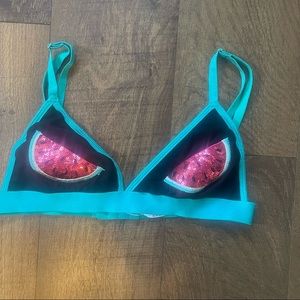 Watermelon slices bralette